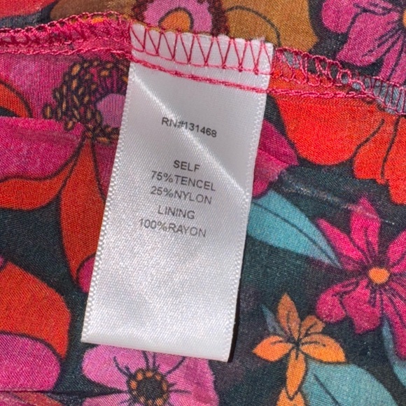 Fate NWT Full in Bloom long balloon sleeve ruffle button down tie waist dress, M - Picture 11 of 11